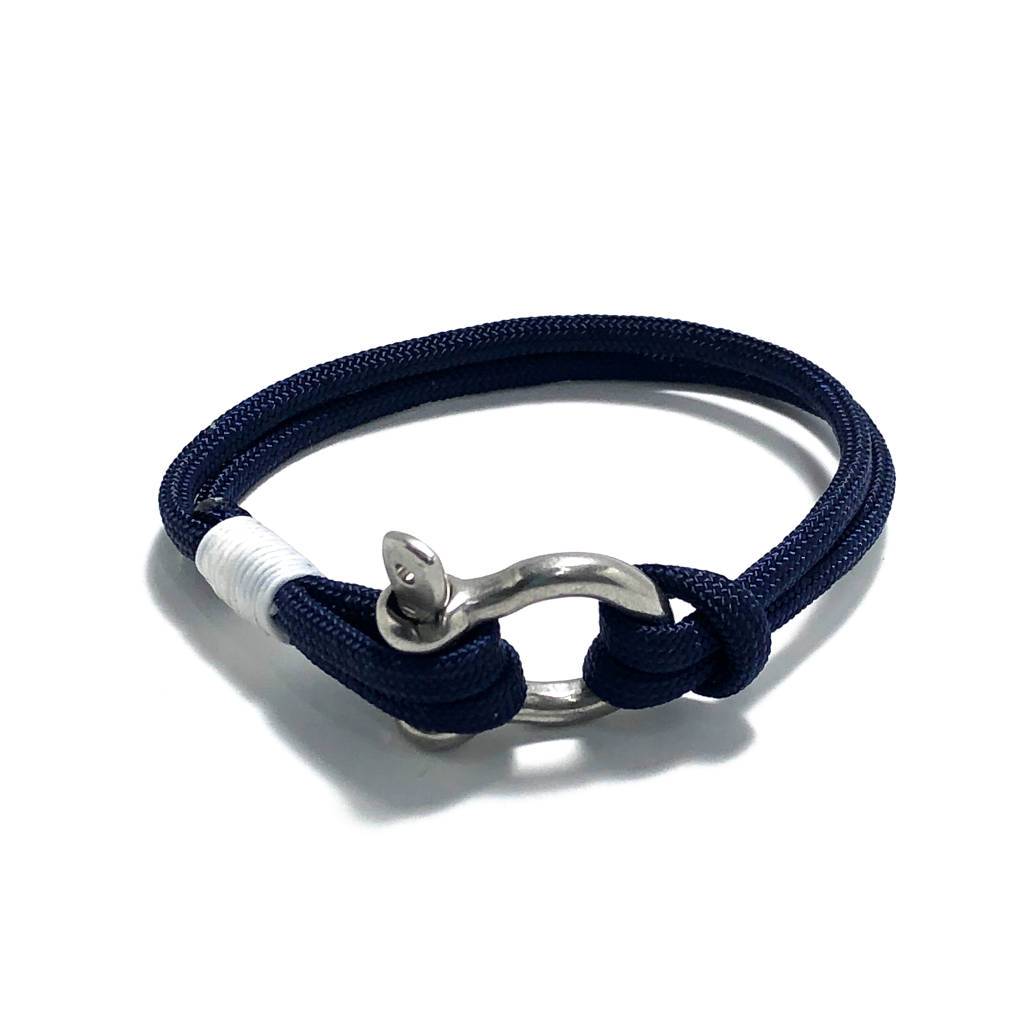 Black Nautical Shackle Bracelet 002 Large 8