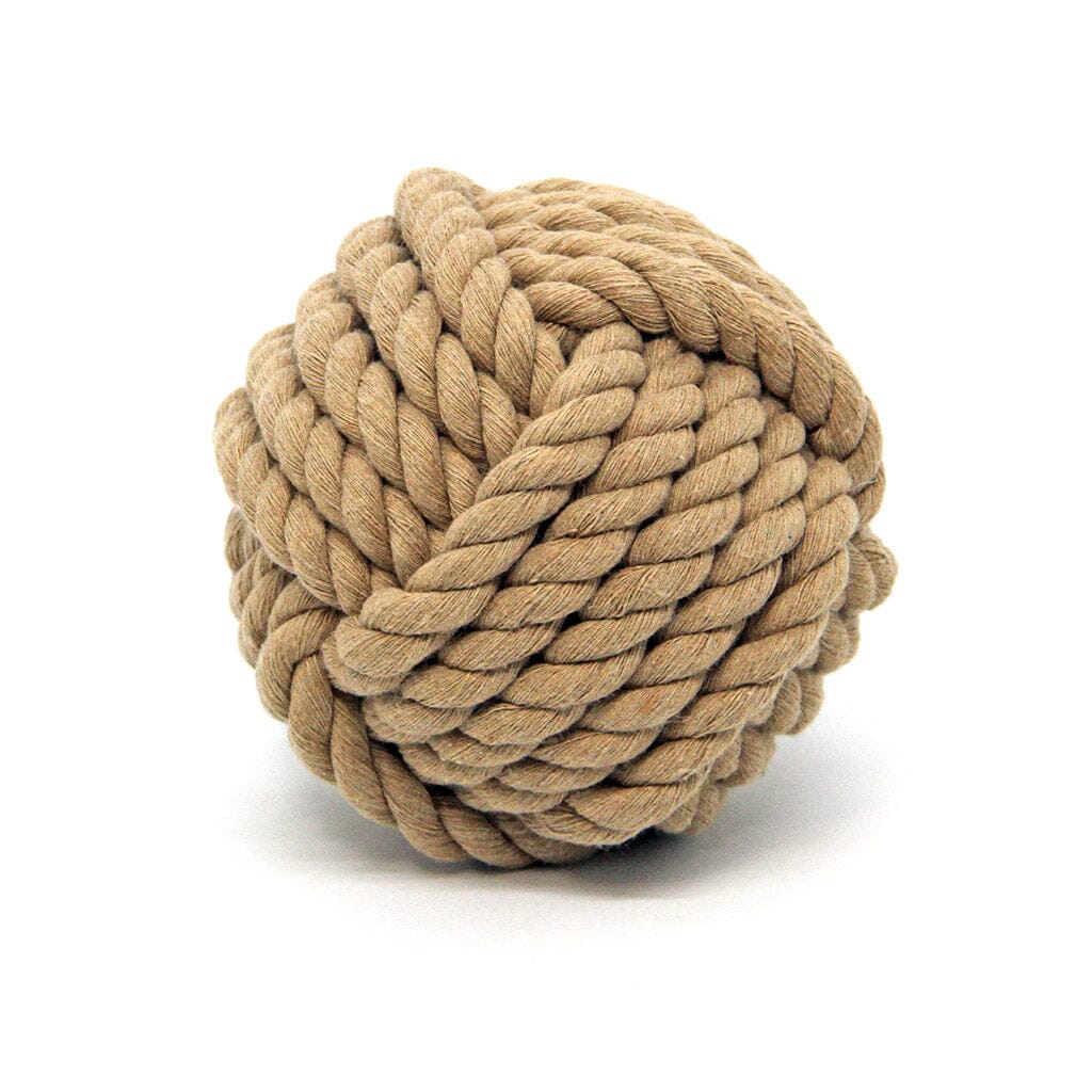 3.5 - 4 Monkey Fist Knot Ball w/ Hanger Loop - Handmade Jute Rope Sailor  Knot - Blue, Natural Tan, White, Gray - Nautical Decor For Bowls