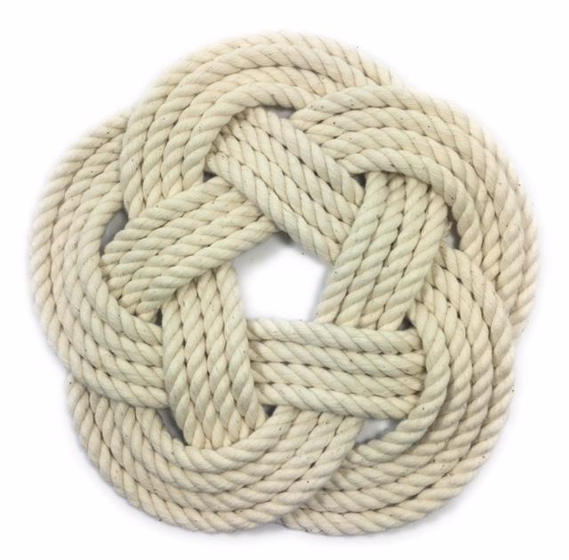 Nautical Sailor Knot Trivet - Manila Rope - 11-in – Mellow Monkey