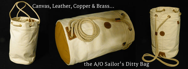 Sailor's Ditty Bag with Accoutrements - Sailor's Ditty Bag with