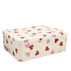 Emma Bridgewater Pink Hearts Deep Rectangle Tin