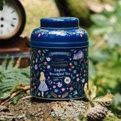 New English Teas Alice in Wonderland Midnight Blue Caddy 80 Teabags