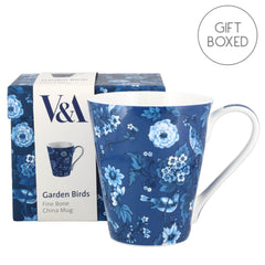 Creative Tops V&A Garden Birds Blue Mug