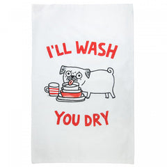 Ohh Deer Gemma Correll I'll Wash, You Dry Tea Towel