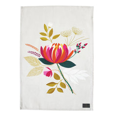 My Gifts Trade Sara Miller Peony Placement Cotton Tea Towel