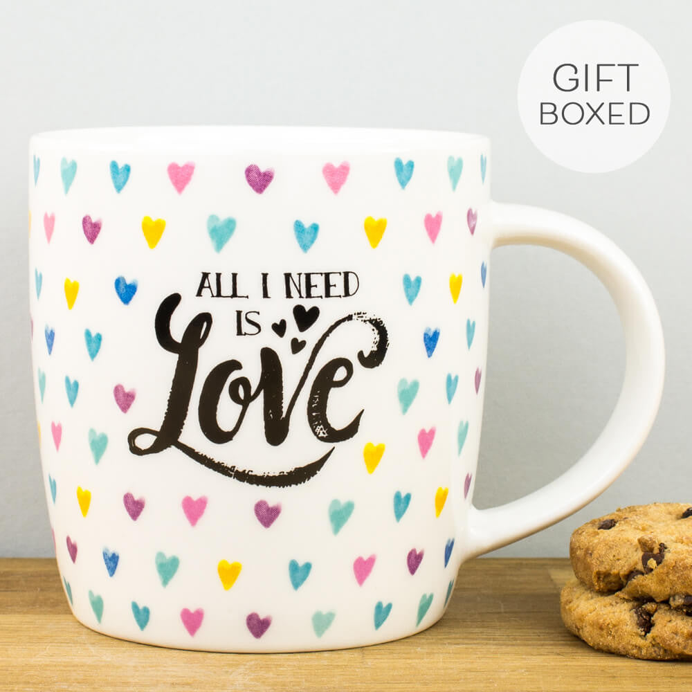 Legami All I Need is Love Hearts China Personalised Gift 