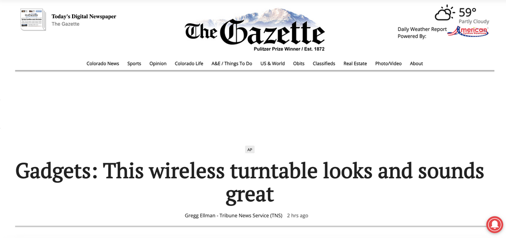 Denver Gazette GrooveWasher Product Review Article by Gregg Ellman