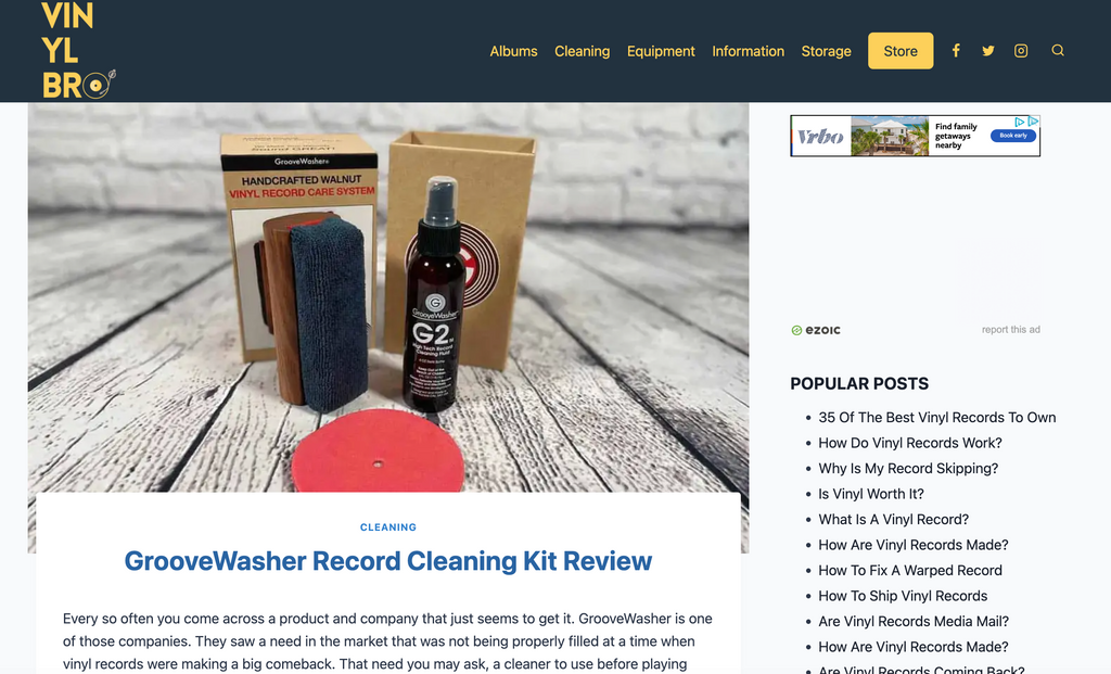 VinylBro Tests and Reviews GrooveWasher Record Cleaning Kit