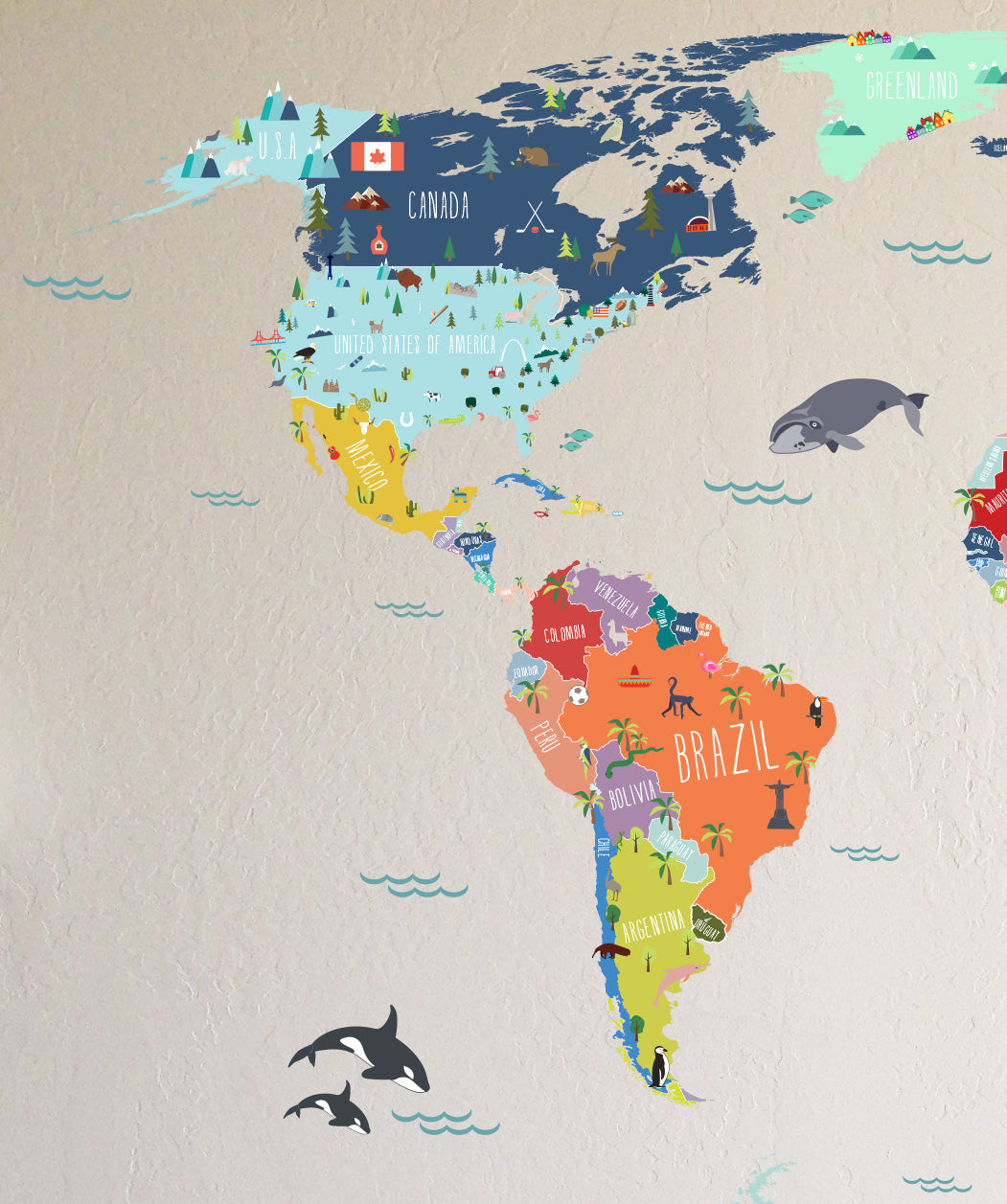 Interactive World Map – The Lovely Wall Pany