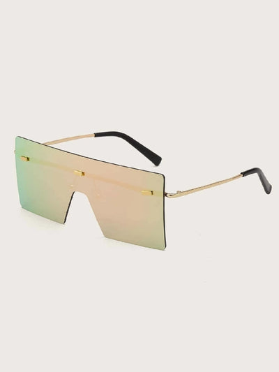 flat top shield sunglasses