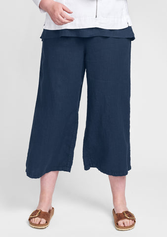 Linen Cropped Pants For Women - ShopFlax.com – FLAX