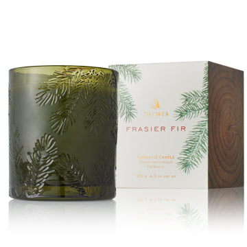 Thymes Frasier Fir Green Glass Candle