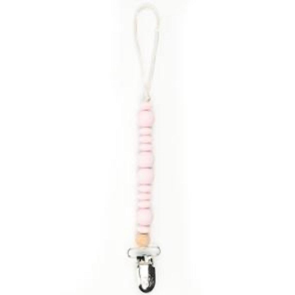 Bella Pink Pacifier Clip