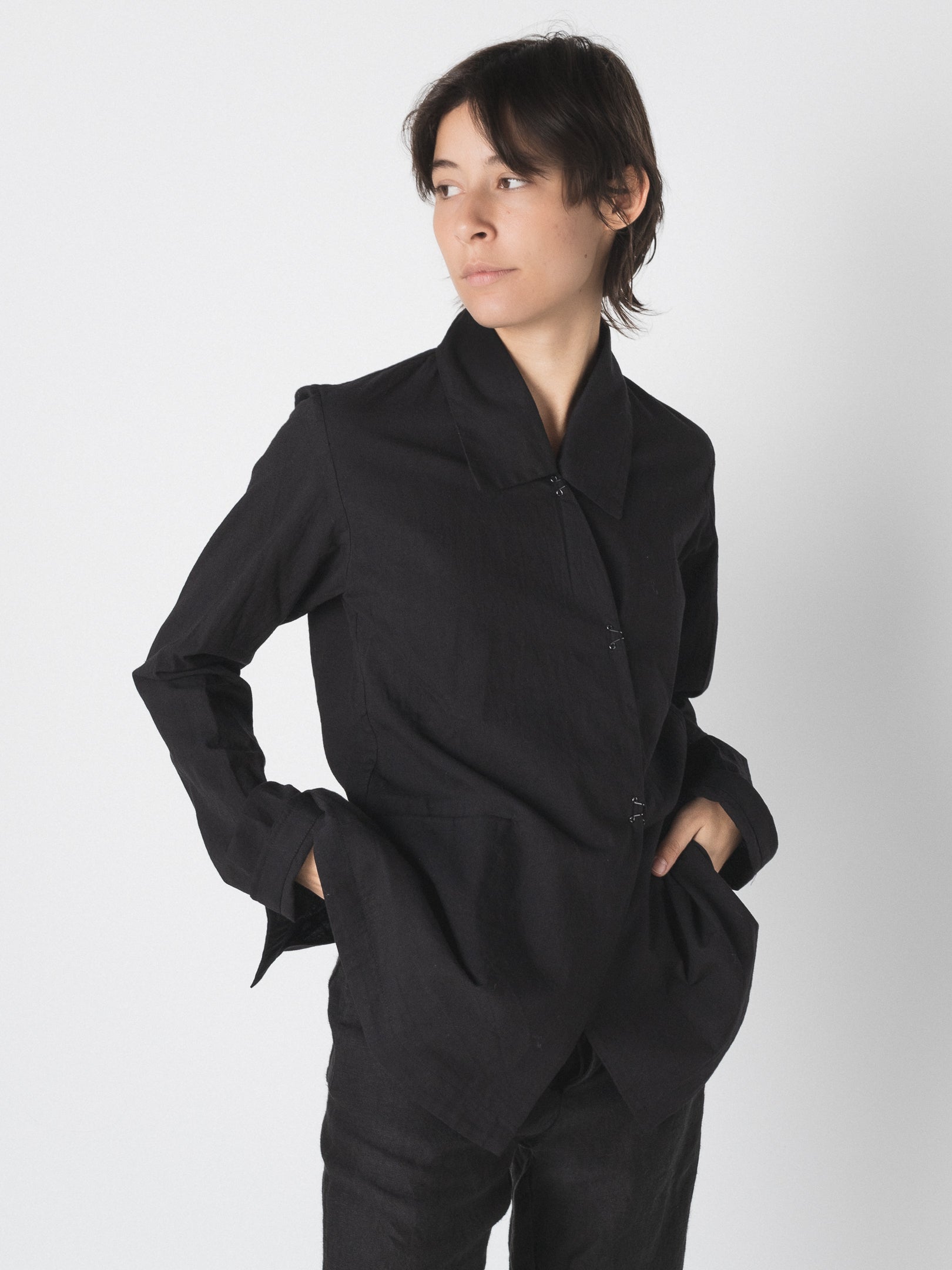 atelier suppan crossed shirt