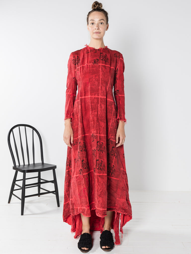 Elena Dawson Phoenix Dress, Red Family Grid