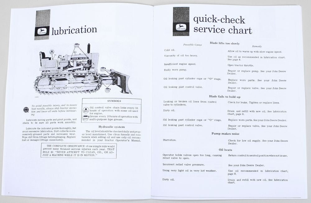 john deere 1010 dozer manual