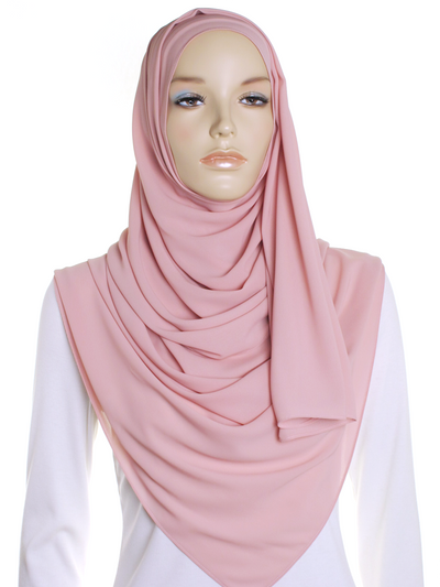 Rose Pink Premium Chiffon Hijab – Hijab Store Online