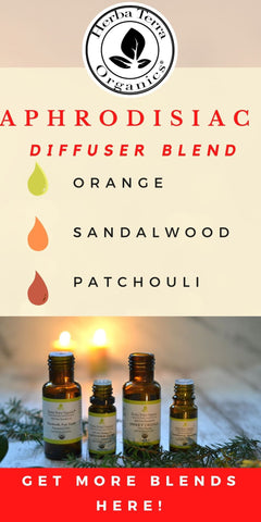 aphrodisiac diffuser blend with essential oils