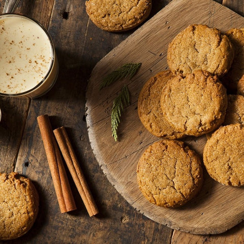 Gluten-Free Pumpkin Gingerbread Cookies with Ginger and Cinnamon Oils