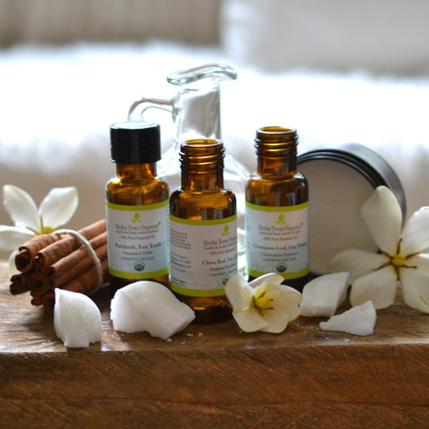 body massage with essential oils 