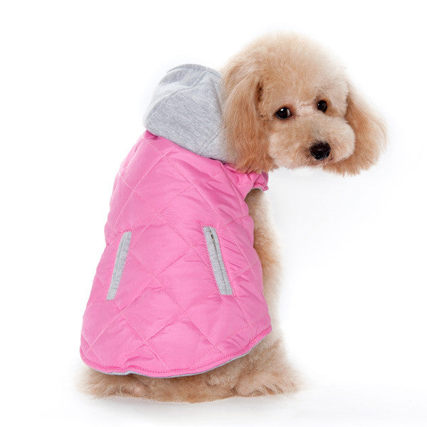 pink dog jacket