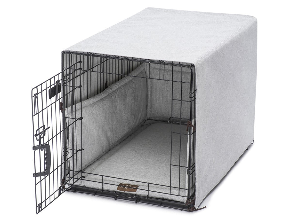 grey dog crate cover