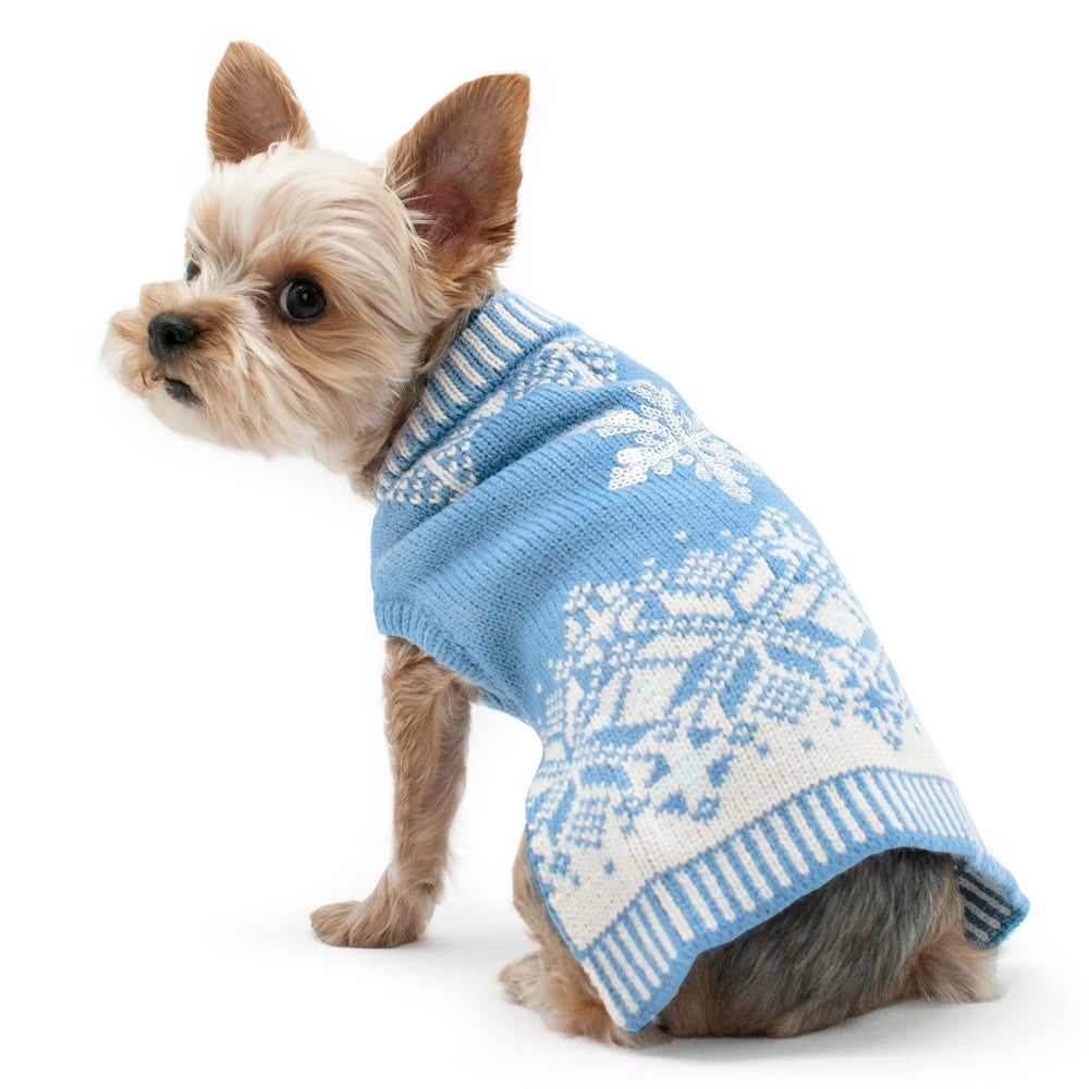 teal dog sweater