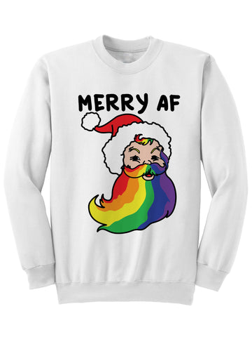 Merry AF - Christmas Sweatshirt