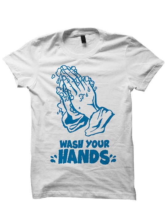 Wash Your Hands T-Shirt Ladies Tops Tees Mens Cheap Funn POP ATL