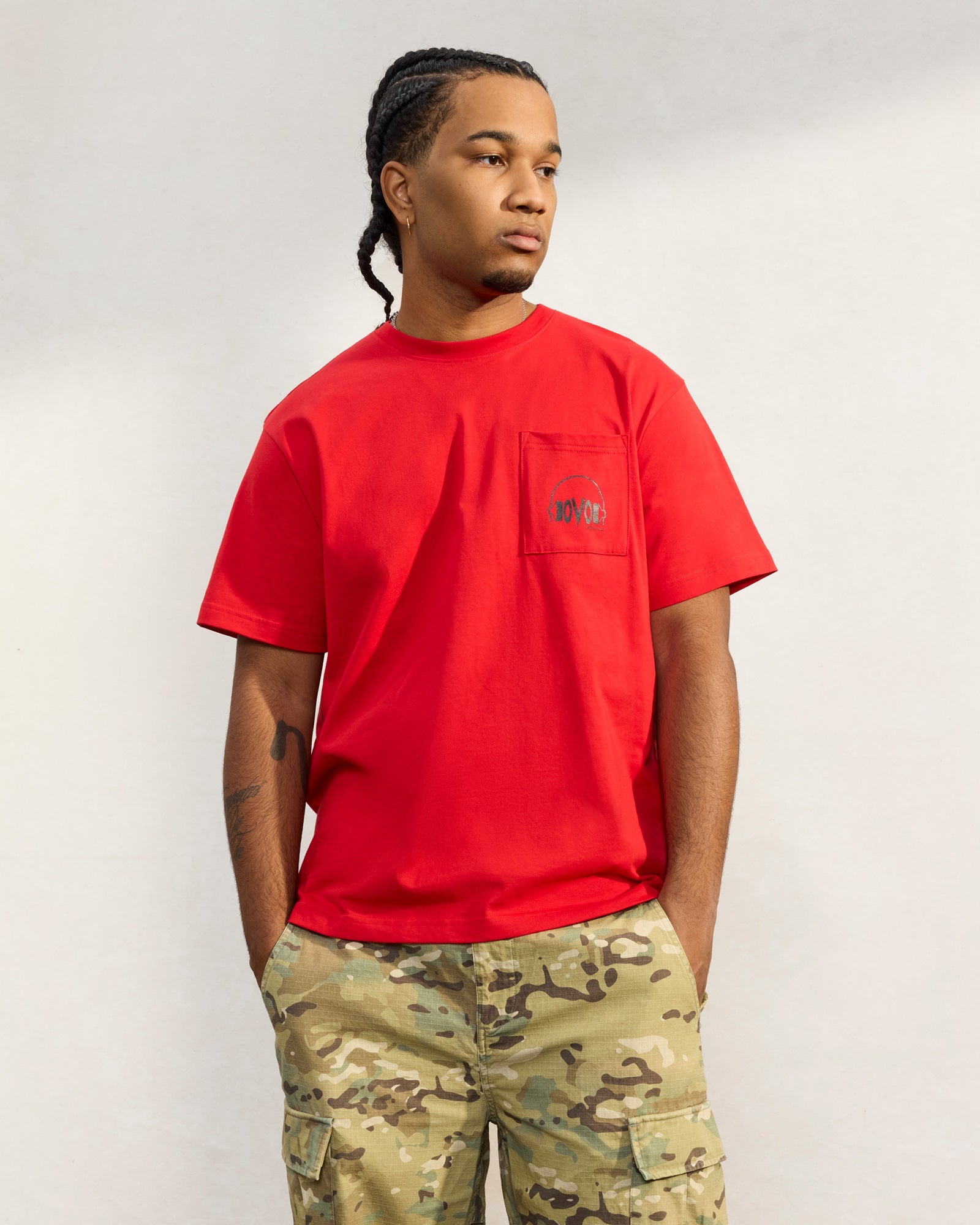 Sound Pocket T-Shirt - Red