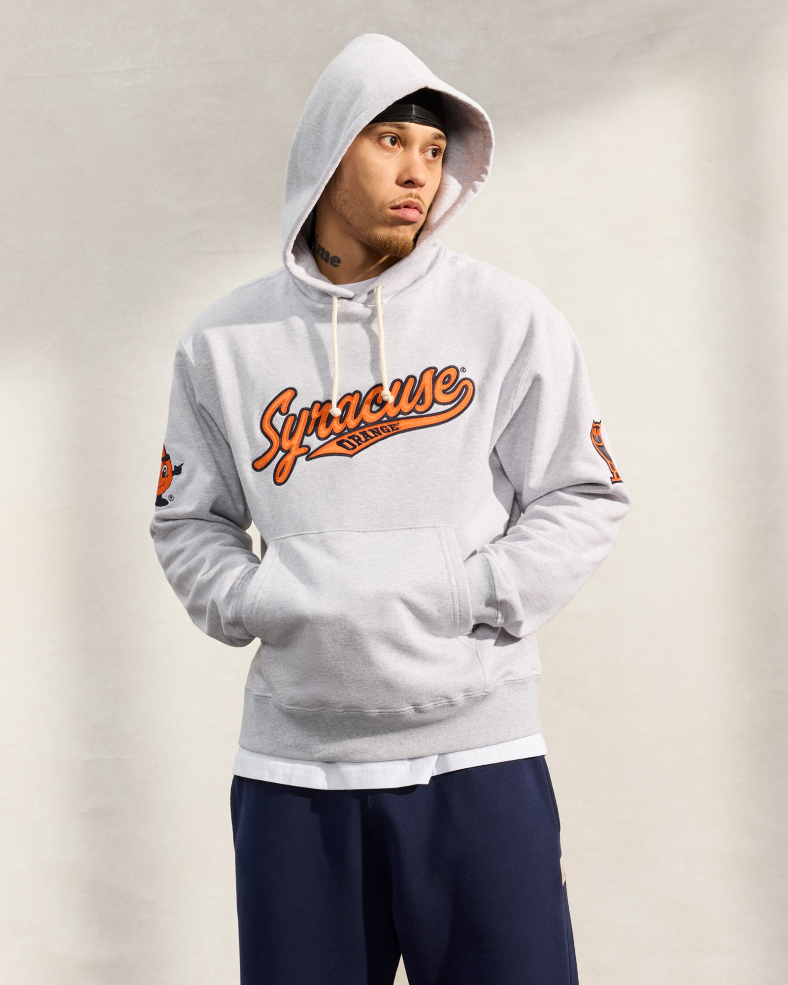 Syracuse Orange Hoodie - Ash Heather Grey