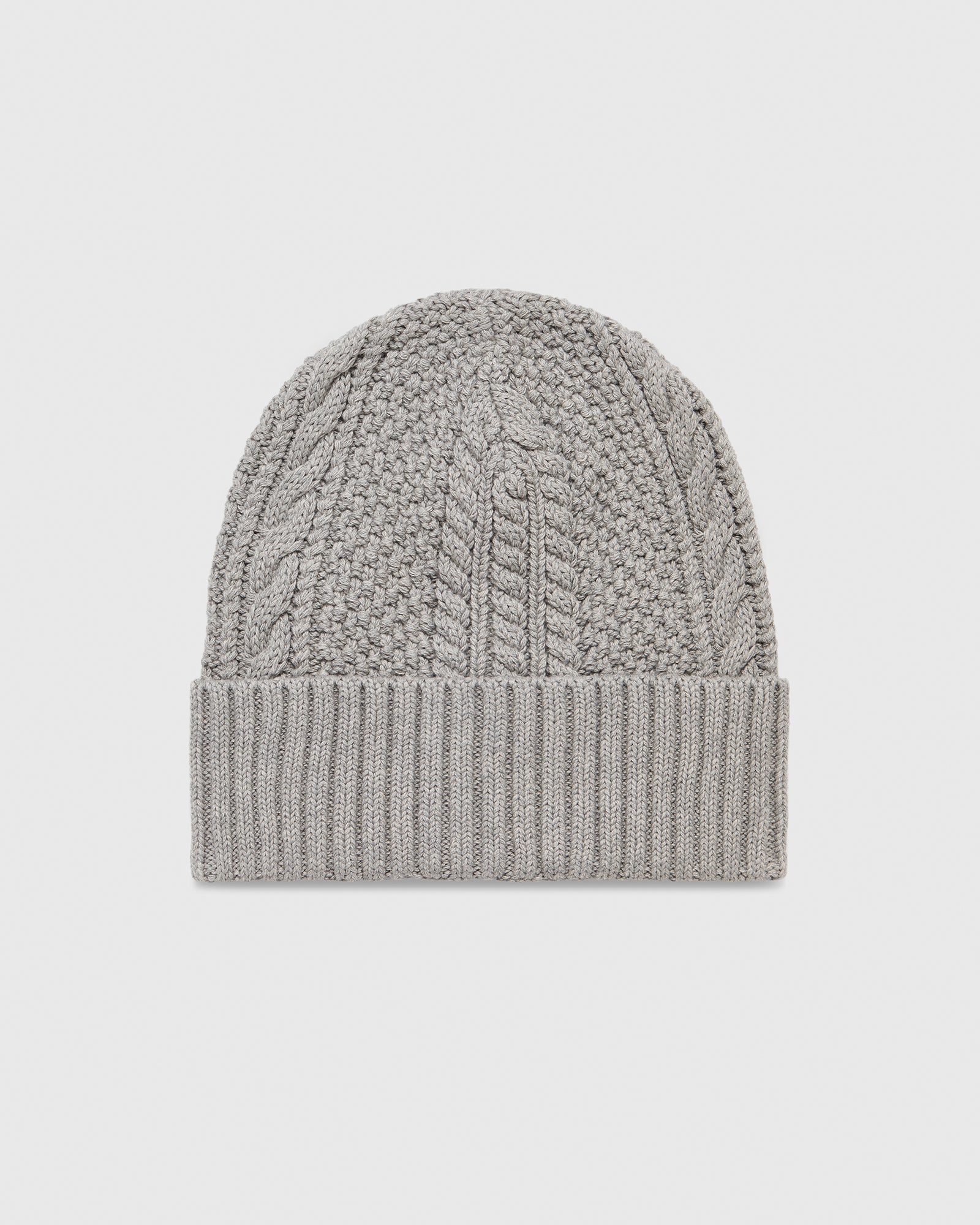 Cable Knit Beanie - Grey