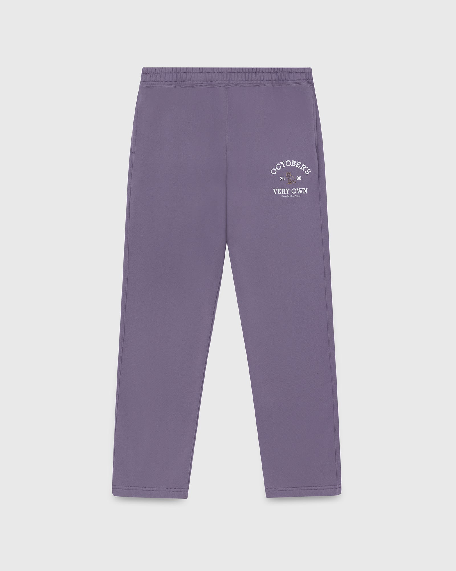 Collegiate Open Hem Sweatpant - Purple