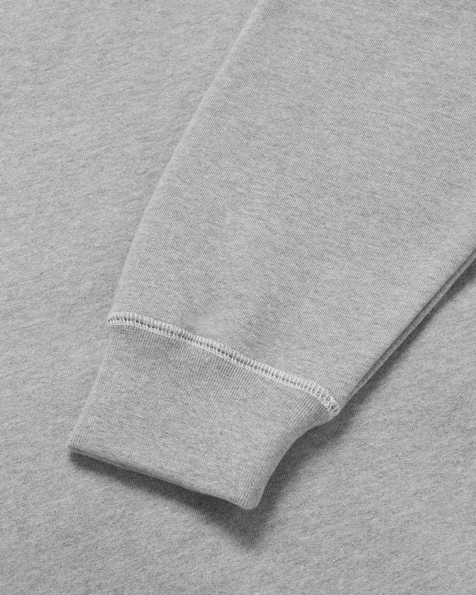 Contrast Stitch Hoodie - Heather Grey