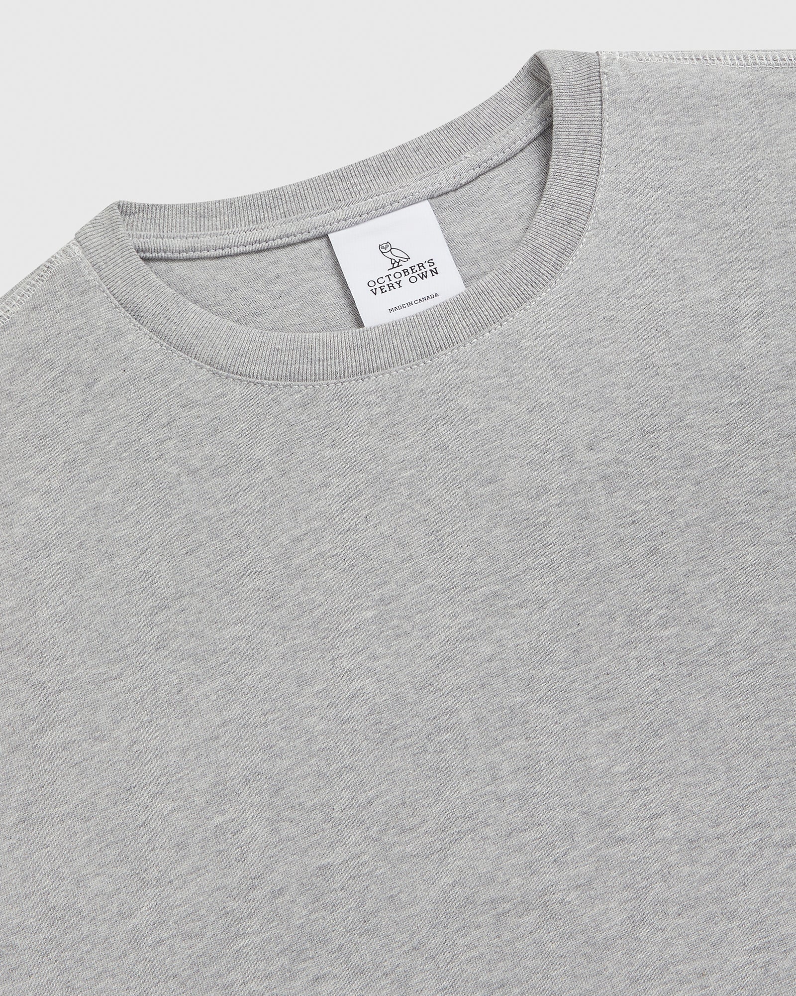 Contrast Stitch T-Shirt - Heather Grey