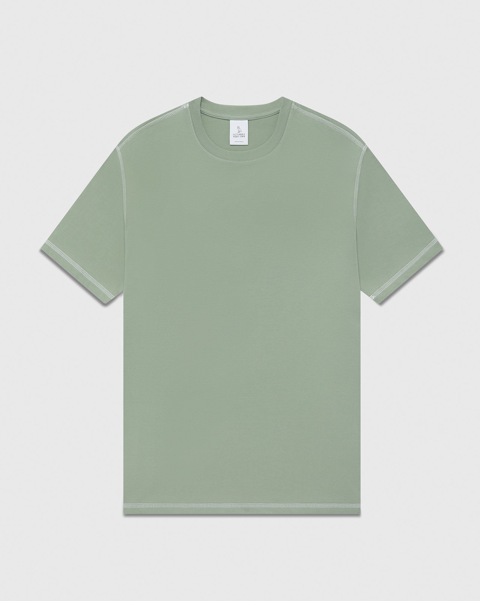 Contrast Stitch T-Shirt - Mint