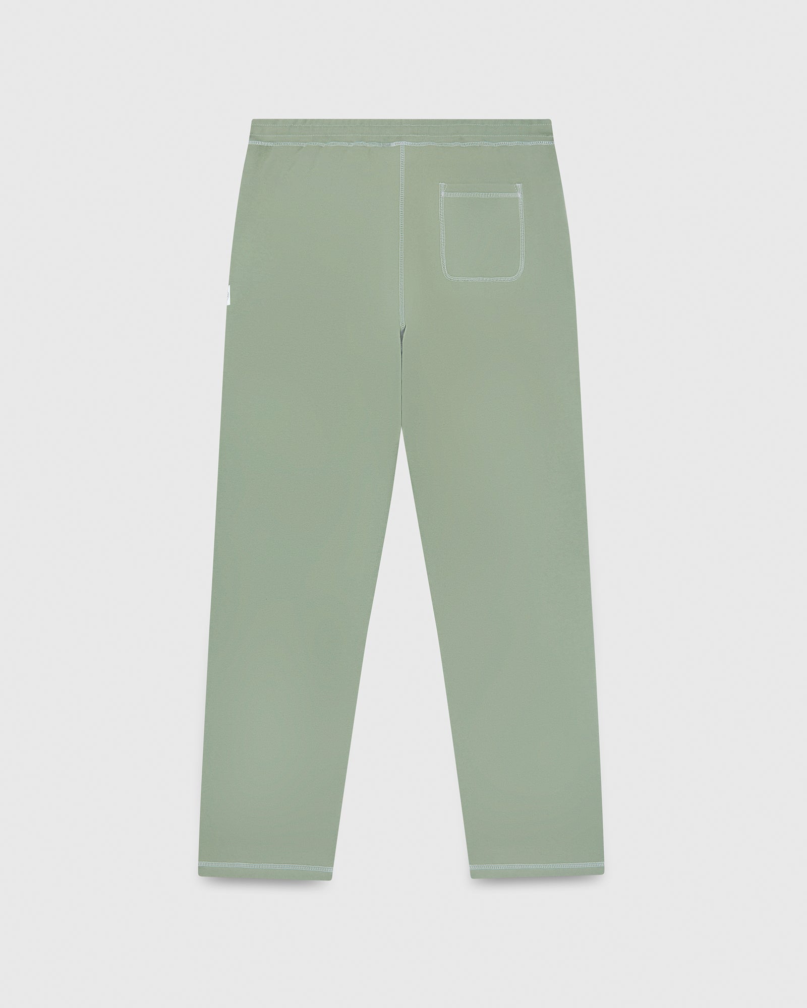 Contrast Stitch Open Hem Sweatpant - Mint