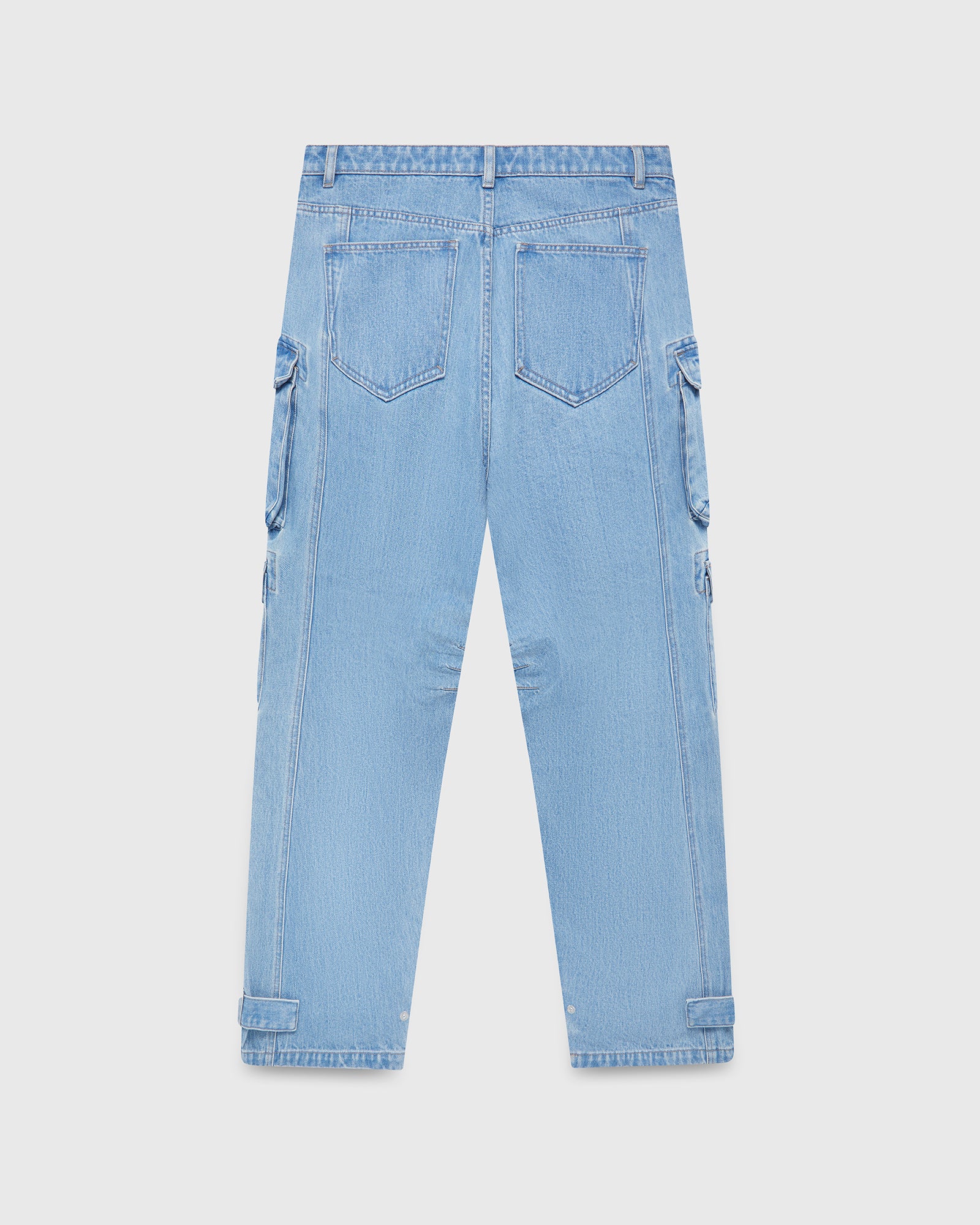 Denim Cargo Pant - Light Blue