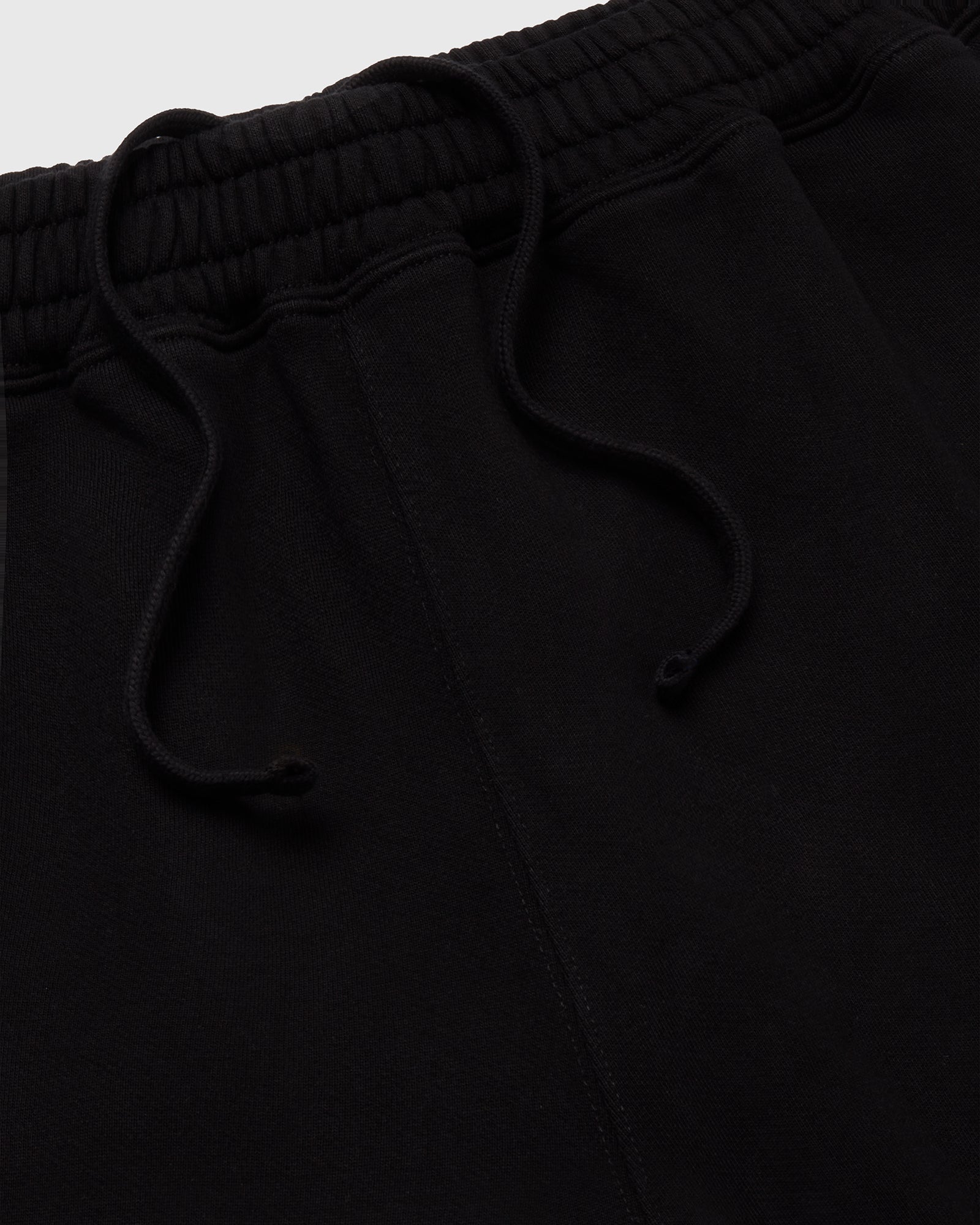 French Terry Open Hem Sweatpant - Black