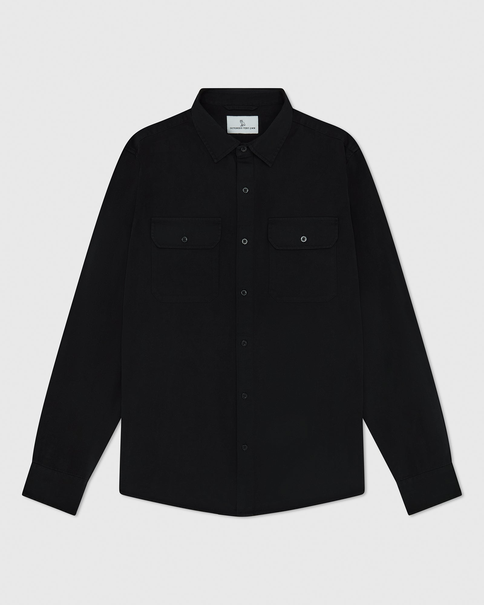 Garment Dyed Work Shirt - Black