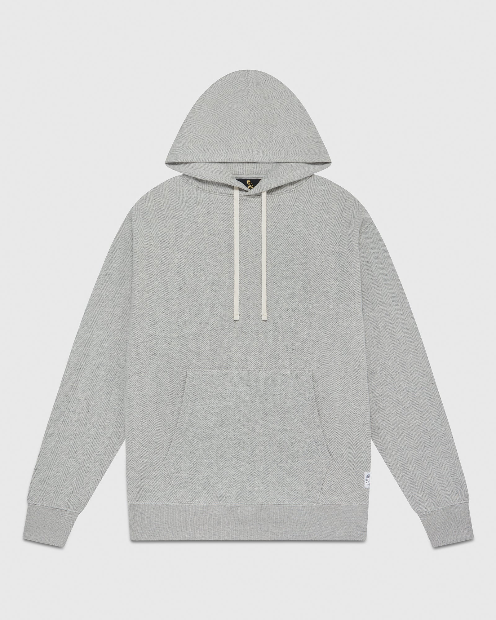 Herringbone Hoodie - Heather Grey