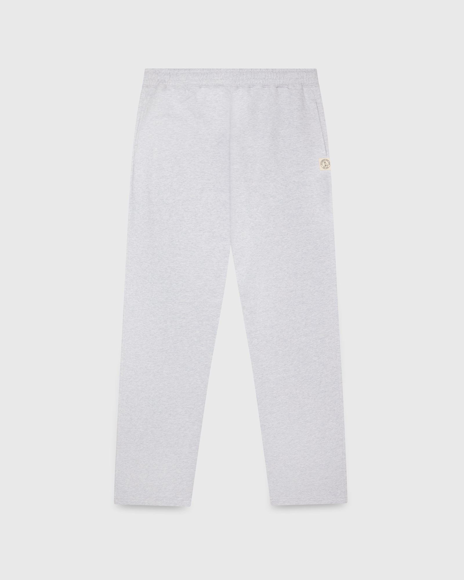 French Terry Open Hem Sweatpant - Pearl Grey