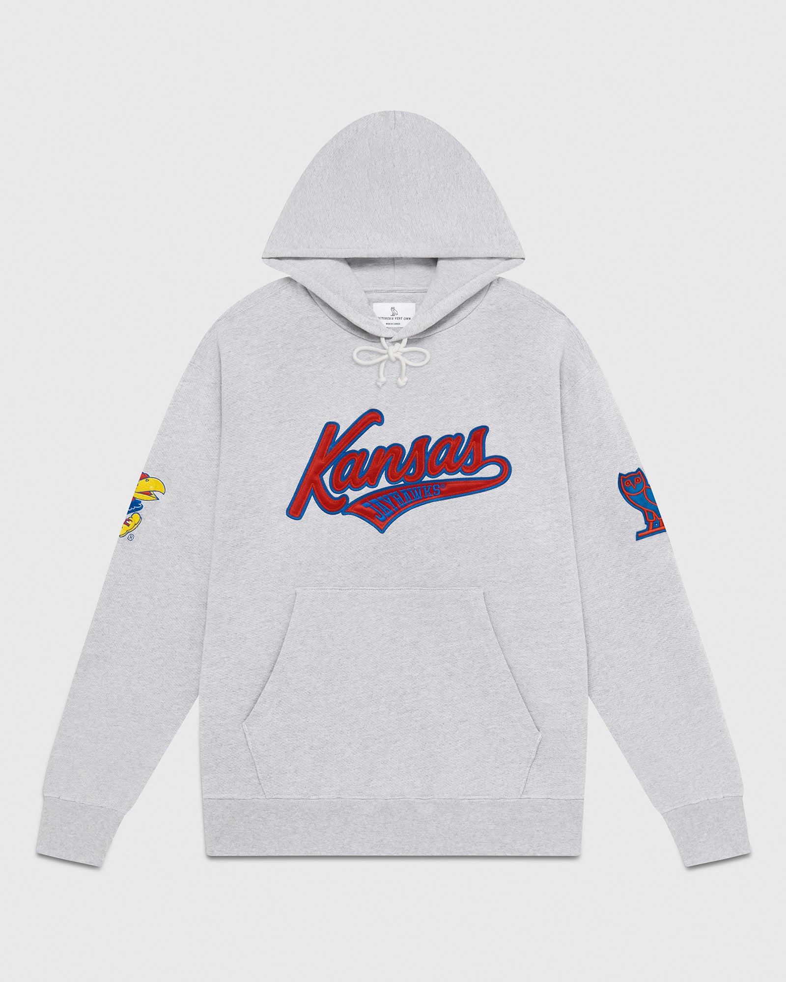 Kansas Jayhawks Hoodie - Ash Heather Grey