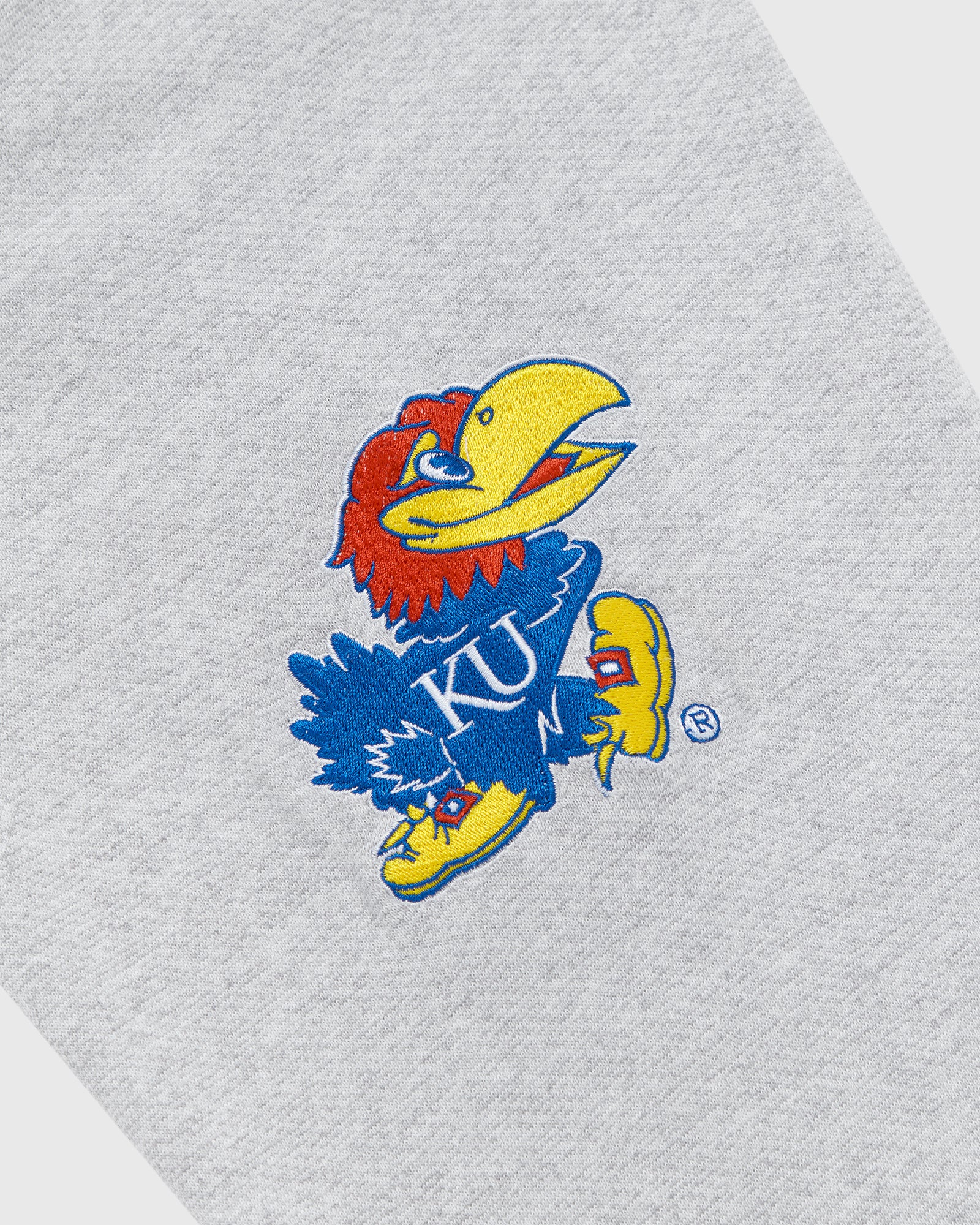 Kansas Jayhawks Hoodie - Ash Heather Grey