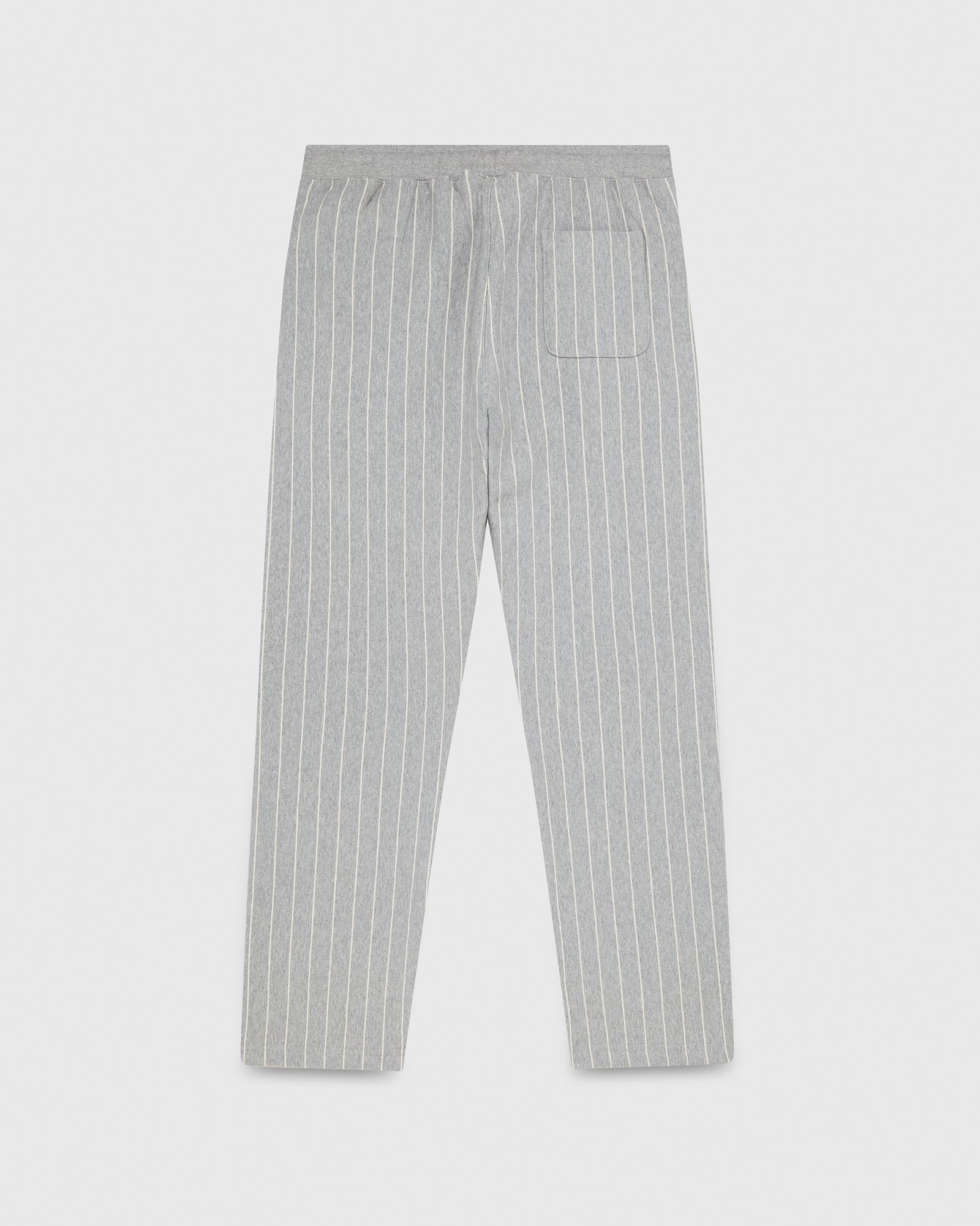 Pinstripe Relaxed Fit Sweatpant - Heather Grey / Cream