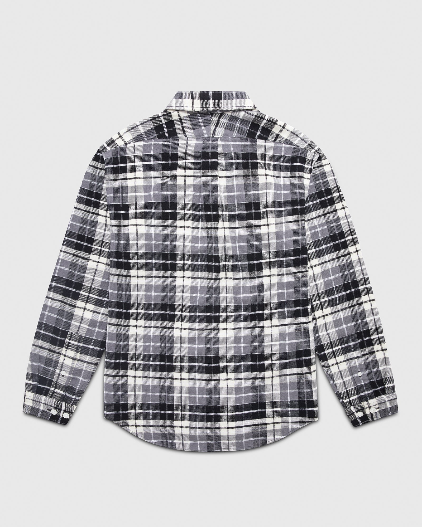 Plaid Flannel Shirt - Black