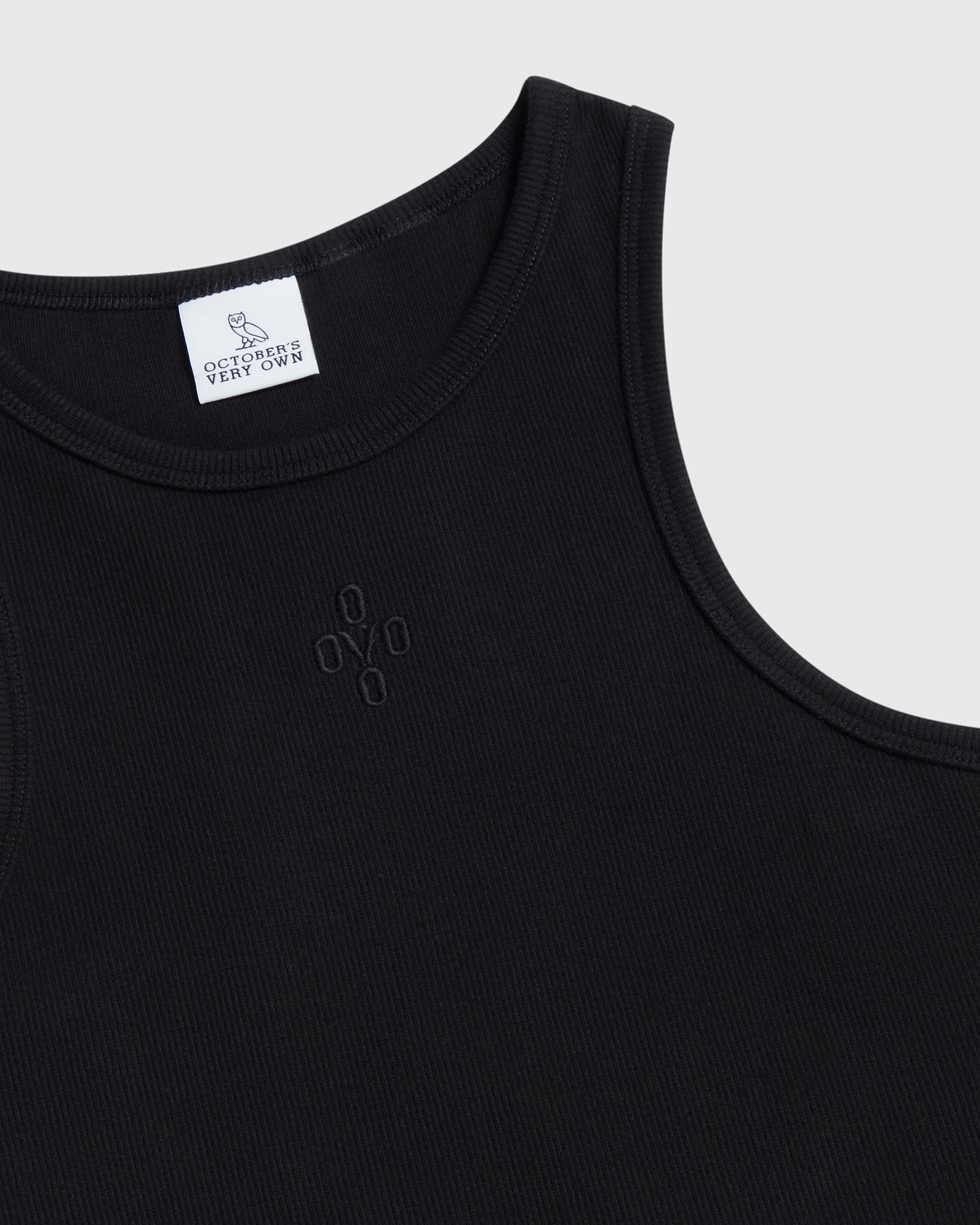 Ribbed Tank Top - Black