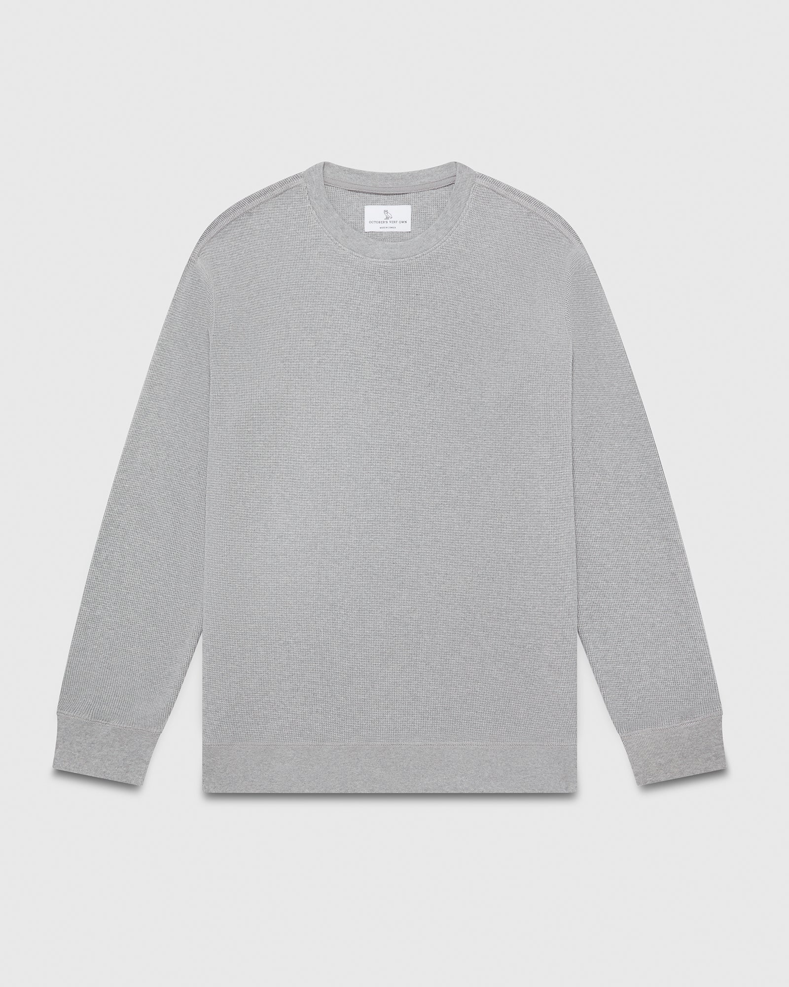 Longsleeve Waffle T-Shirt - Heather Grey