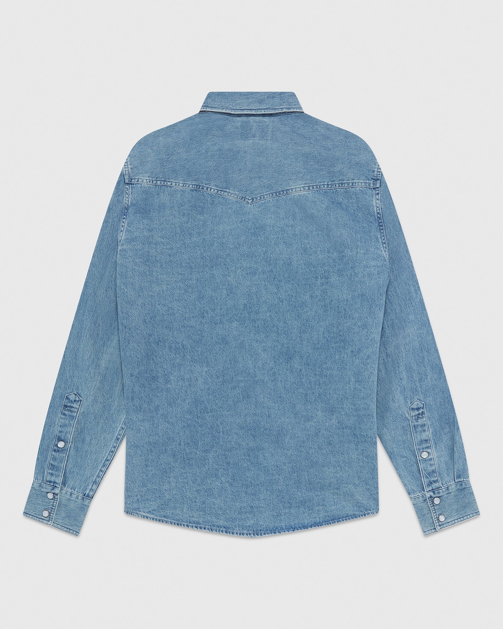 Denim Western Shirt - Washed Indigo