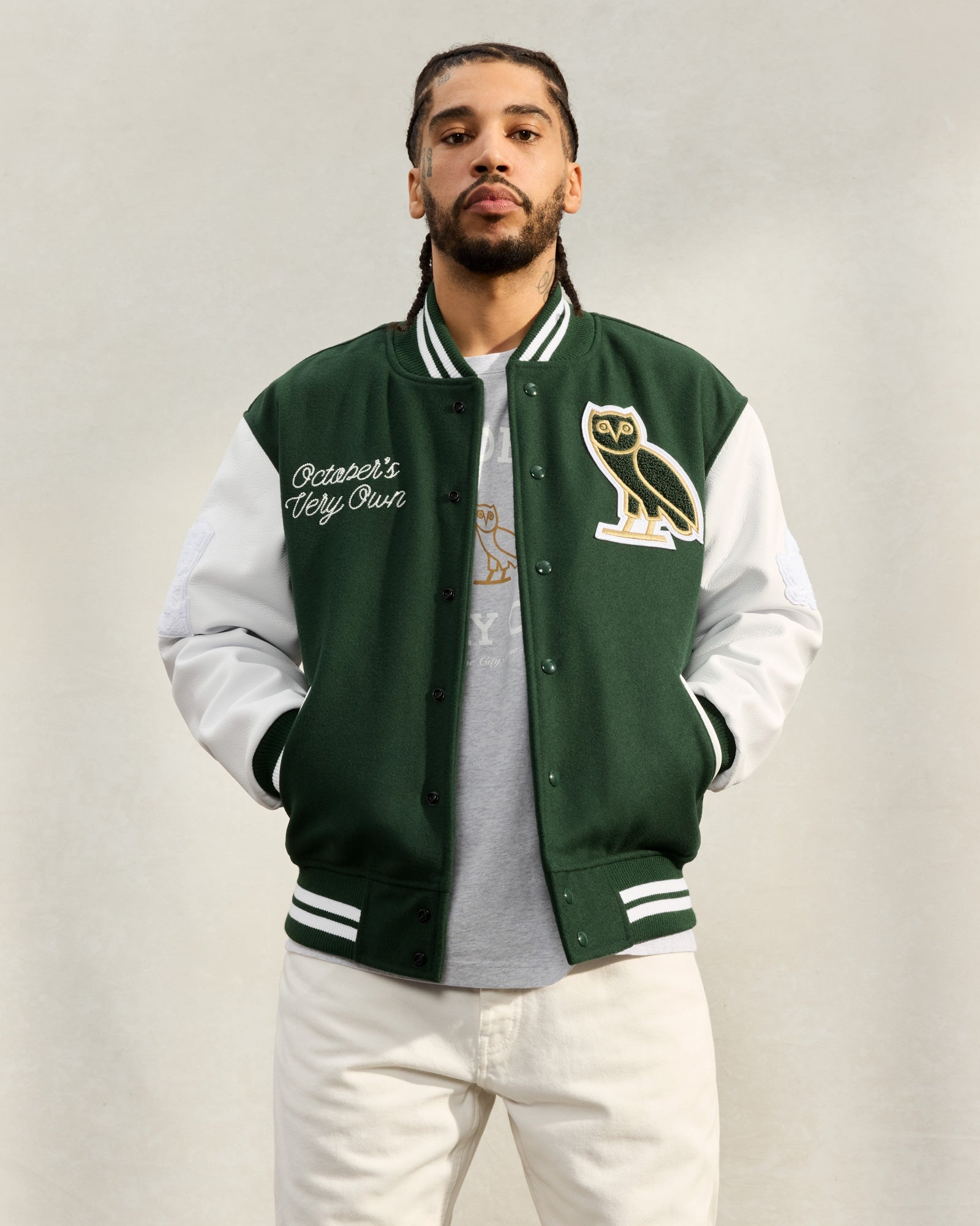 Collegiate Varsity Jacket - Green